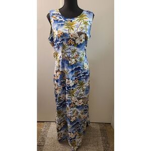 Orchid Designs Made In Hawaii MuuMuu Dress XL